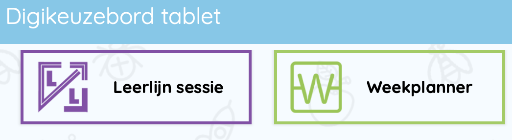 Open je weekplanner via m.digikeuzebord.nl